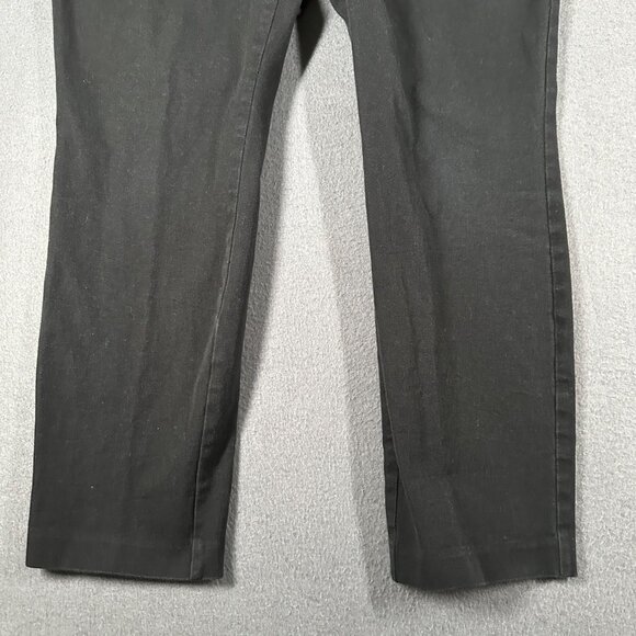 Gap Womens 12 Regular Black Signature Skinny Ankle Chino Cropped Pants - Picture 2 of 10
